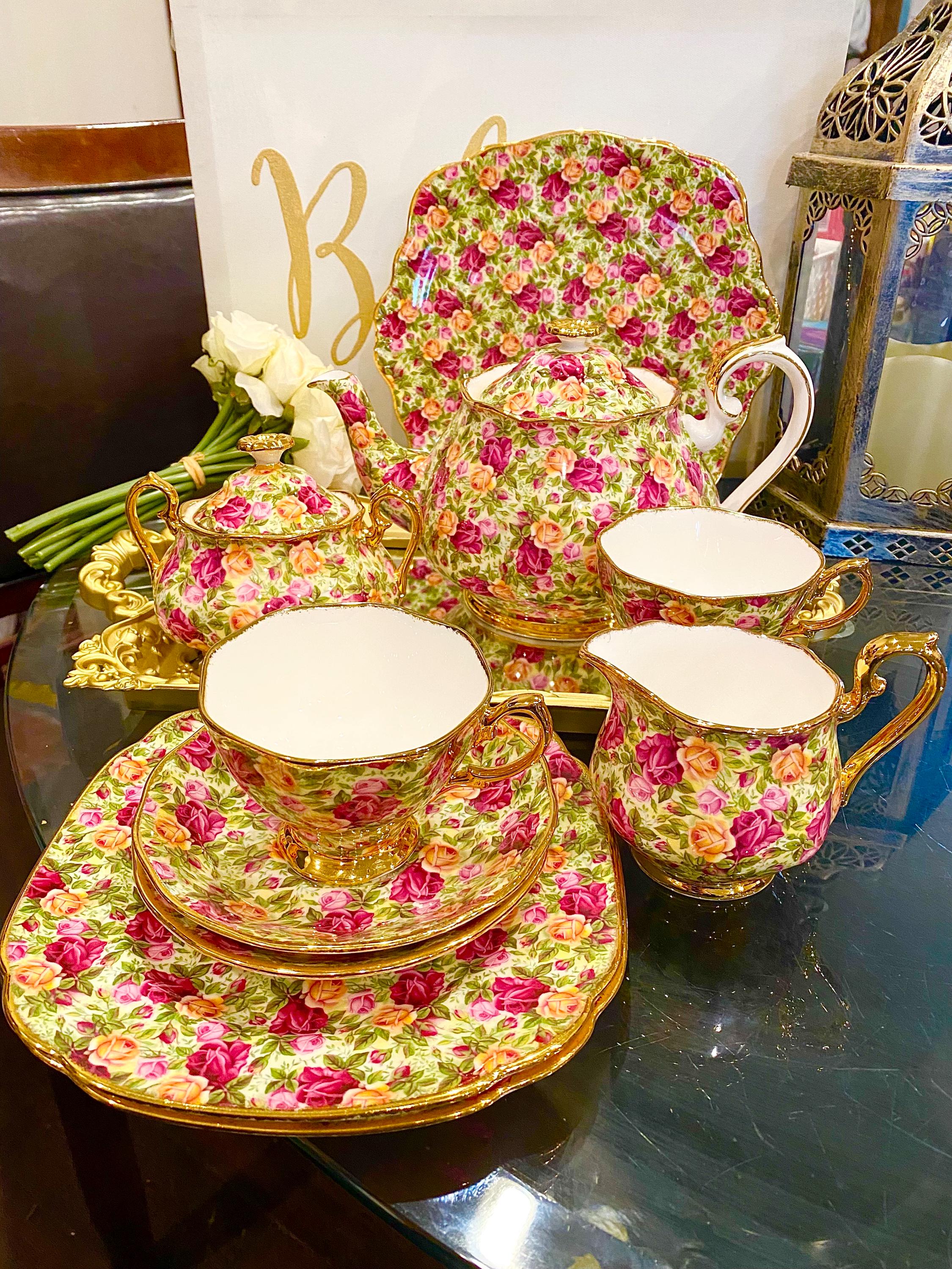 Royal Albert Rosetime Chintz Dinner Set Royal Albert Chintz UK