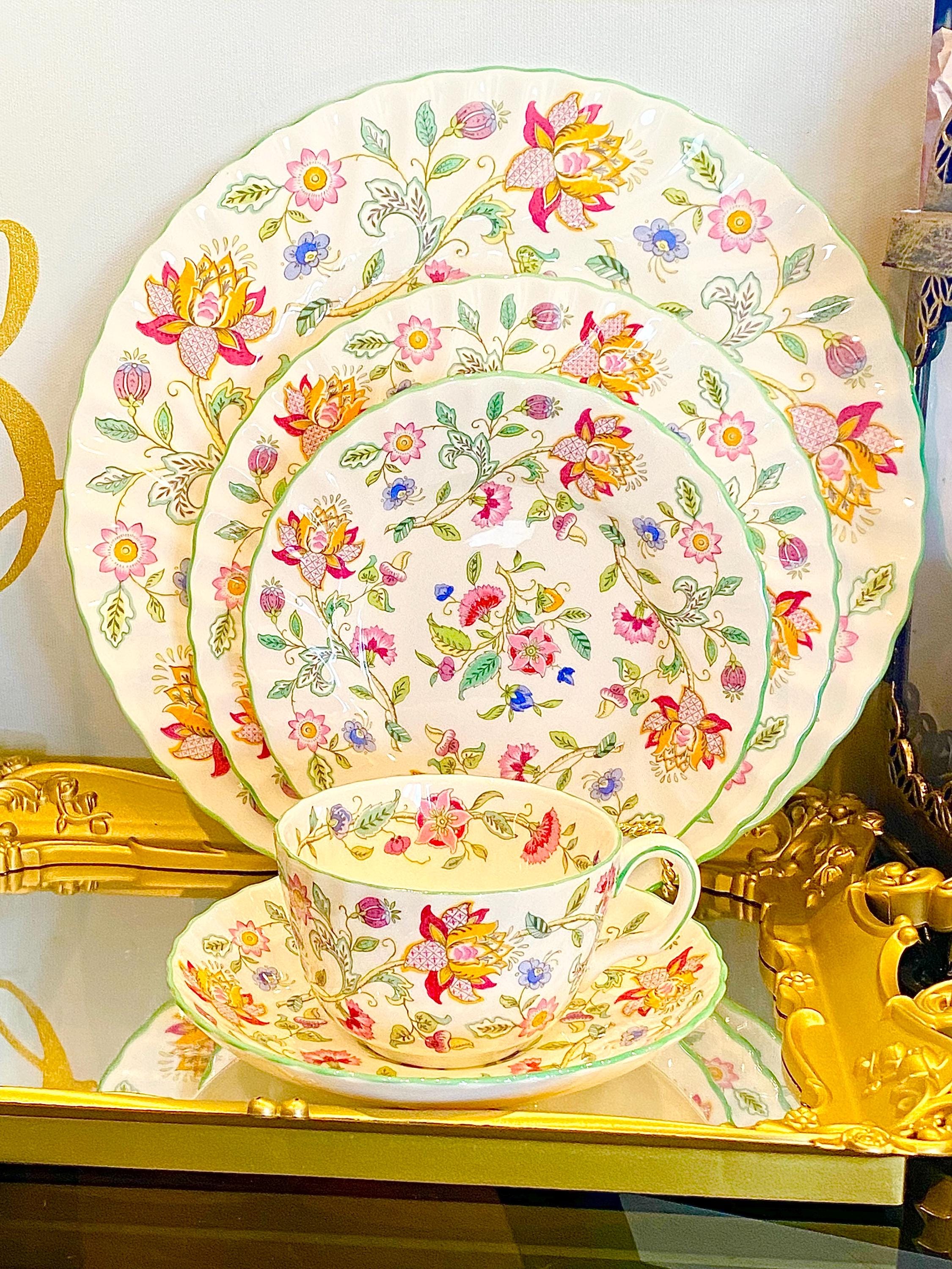 m001 H(80) MINTON ミントン HADDON HALL ハドンホール ティーセット 