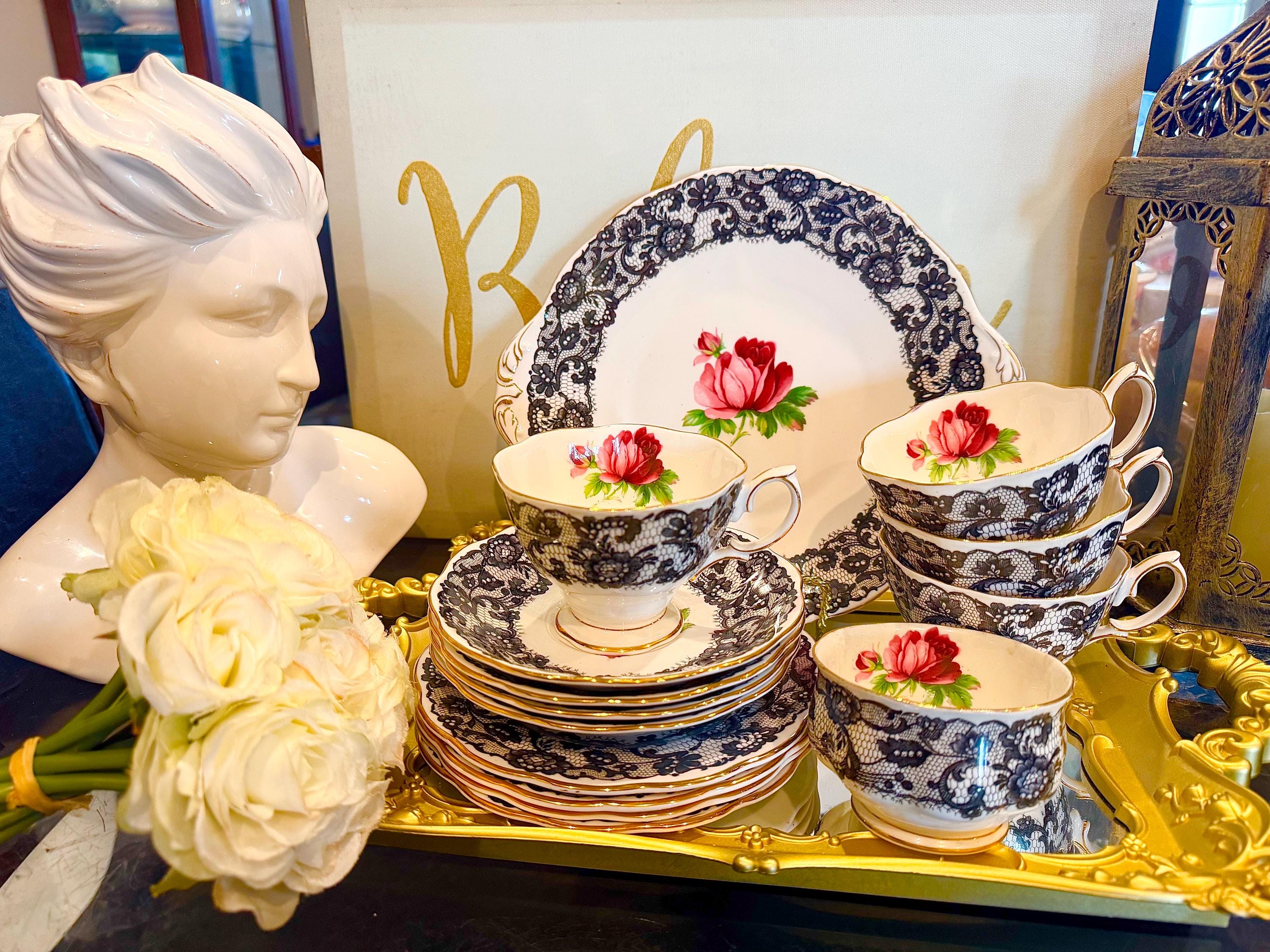 Stunning !rare ! Vintage 1950 Royal Albert SENORITA 15 Pieces Tea