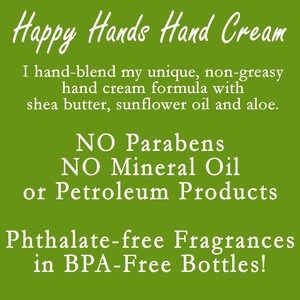 Scented Shea Butter Hand Cream Fresh Herb Garden Fragrance Happy Hands Hand Crafted Natural Hand Cream for Knitters & Crafters image 7