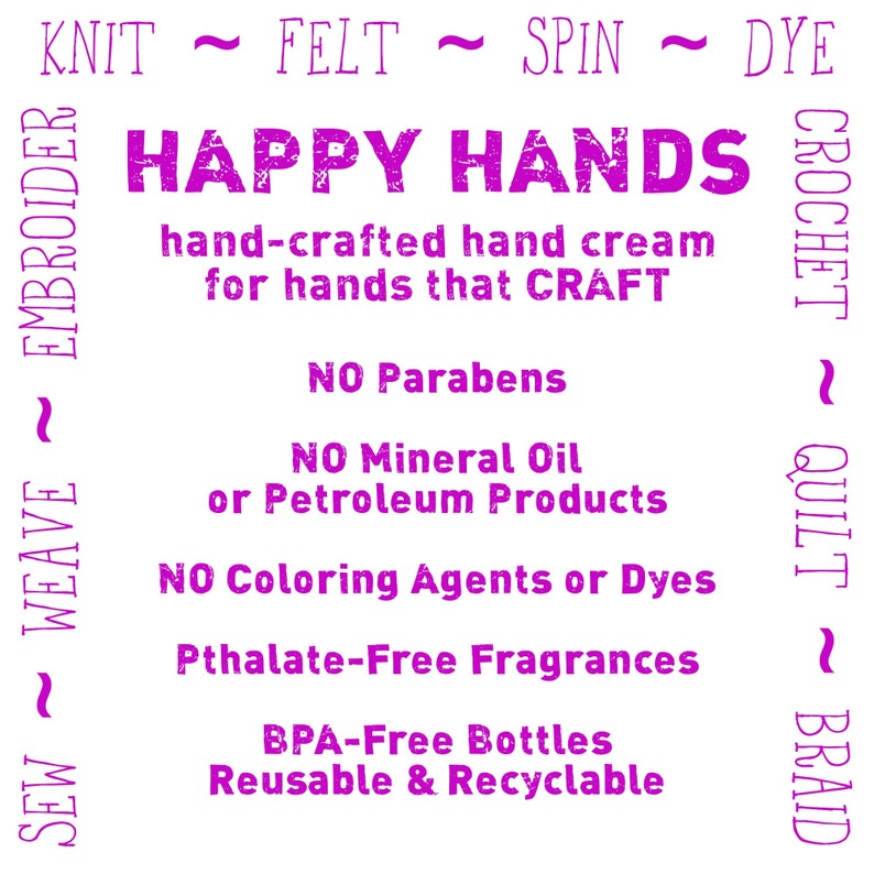 Scented Shea Butter Hand Cream ROSE PETALS Old Fashioned Floral Fragrance Happy Hands Hand Crafted Natural Lotion for Knitters & Crafters image 3