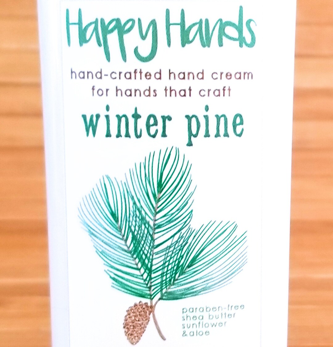 Scented Shea Butter Hand Lotion Winter Pine Unisex Gender Neutral Men's Fragrance Hand Cream