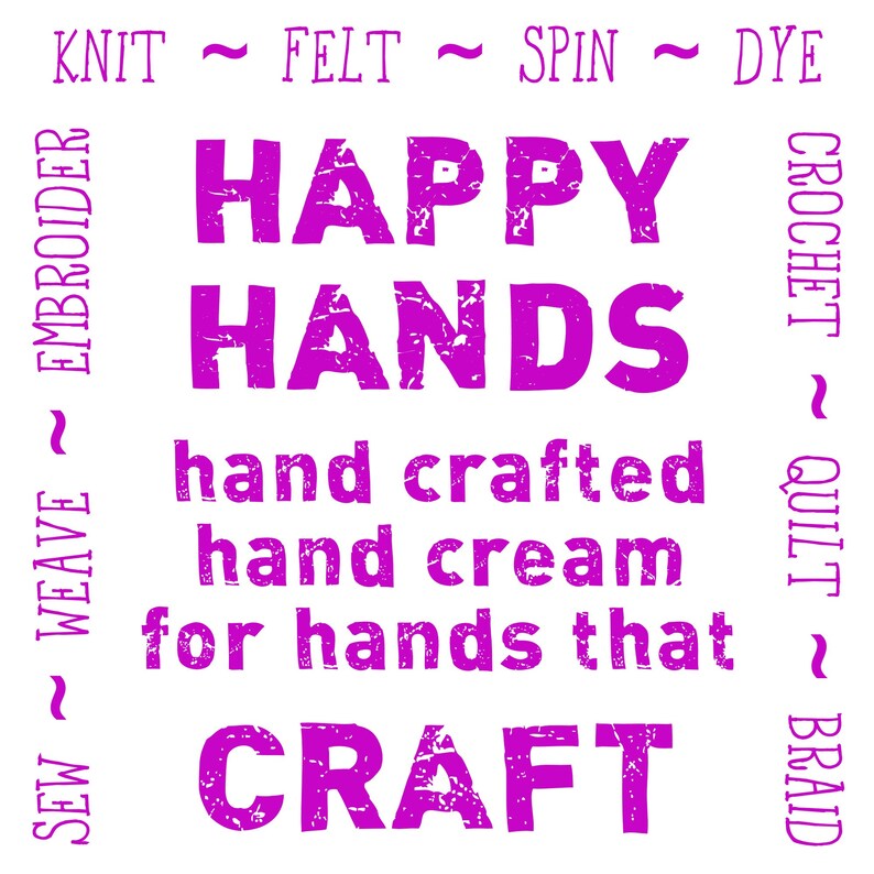 Scented Shea Butter Hand Lotion Grapefruit Bergamot Citrus Fragrance Happy Hands Hand Crafted Natural Hand Lotion Knitters & Crafters image 3