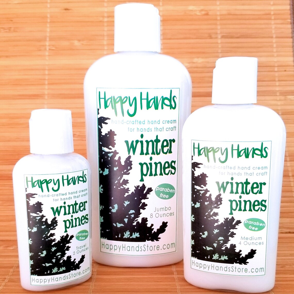 Scented Shea Butter Hand Lotion Winter Pines Men's Etsy