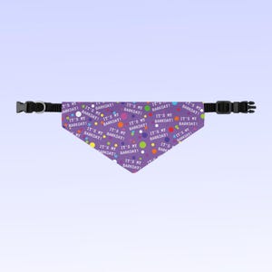 Collier bandana pour animal de compagnie, cravates pour fête d'anniversaire de chien, écharpe de célébration pour chiot, bandana festif avec collier pour chien, C'est mon animal de compagnie pour le jour du retour