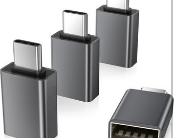 USB-C to USB 3.0 Adapter 4-Pack, Aluminum Alloy