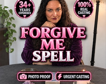 Personalized Forgive Me Spell, Relationship Healing Ritual, Emotional Renewal Service