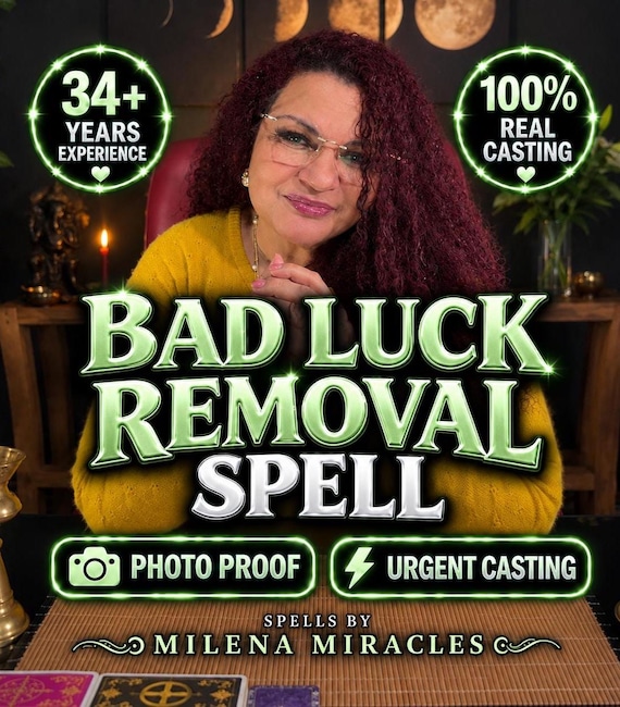 Bad Luck Removal Spell, Negative Energy Cleansing, Good Fortune Ritual, Curse Removal