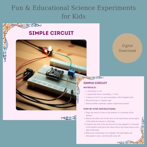 Science Experiments for Kids: STEM Activities PDF (Instant Download)