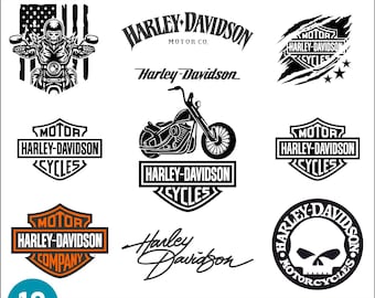 Motorcycle eps svg png dxf | Harley Davidson Vector | svgBundle | Vintage Harley svg Cut File| HD Logo SVG (Digital Download)