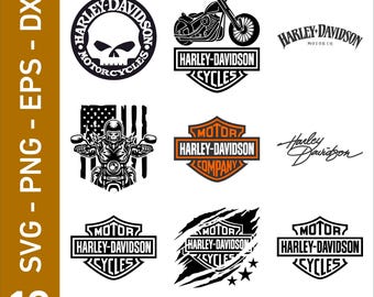 Paquete de archivos SVG de motocicletas / Archivo SVG de motociclista en formato PNG, DXF y EPS / Archivo de corte de motocicleta vintage / SVG de motociclista con calavera / Imágenes prediseñadas de motocicletas / Descarga digital