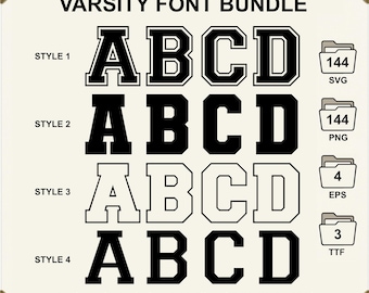 Fuente universitaria SVG, letras universitarias SVG, fuente deportiva, fuente universitaria, alfabeto universitario SVG, silueta de alfabeto deportivo SVG, fuente de camiseta SVG