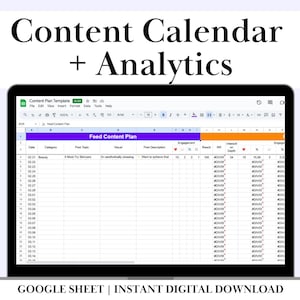 Content Calendar Social Media Planner Template Guide Tool Framework Organizer Worksheet Blueprint