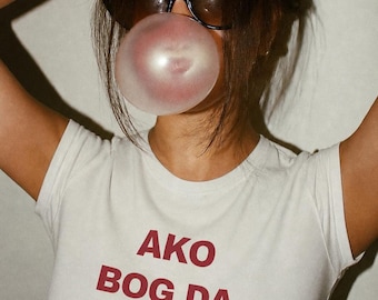 Camiseta de bebé AKO BOG DA