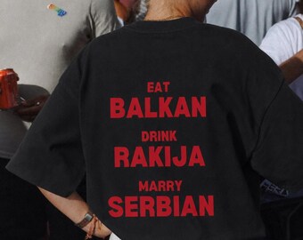 DRINK RAKIJA Camisa / Camiseta Balcánica