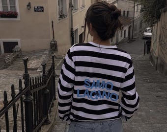 SAMO LAGANO Striped Shirt