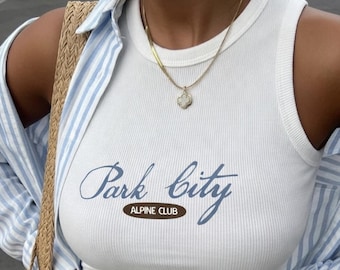 PARK CITY Alpine Club Racerback Tank