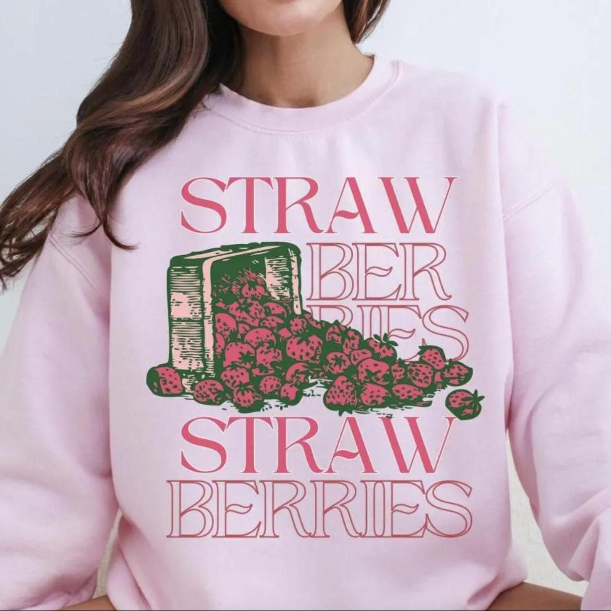 Strawberry Sweatshirt | Old Money 90s | Fruit | Local Farm | Farmers ...