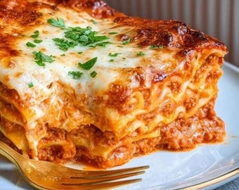 BEST RECIPE for Easy Classic Homemade  Lasagna, Instant PDF Download