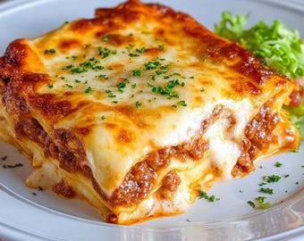 BEST RECIPE for Million Dollar Lasagna easy recipe, dinner recipe, party recipe Instant PDF Download