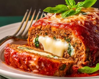 BEST RECIPE for Stuffed Italian Meatloaf CookTune  easy recipe, dinner recipe, party recipe Instant PDF Download