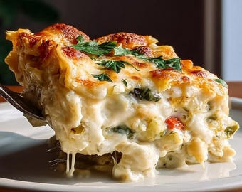 BEST RECIPE for Loaded Veggie white lasagna   easy recipe, dinner recipe, party recipe Instant PDF Download