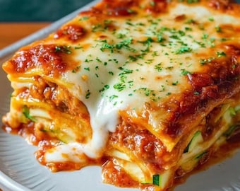 BEST RECIPE for  Zucchini Lasagna Recipe  easy recipe, dinner recipe, party recipe Instant PDF Download