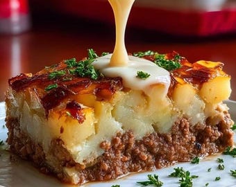 BEST RECIPE for Loaded Potato Meatloaf easy recipe, dinner recipe, party recipe Instant PDF Download