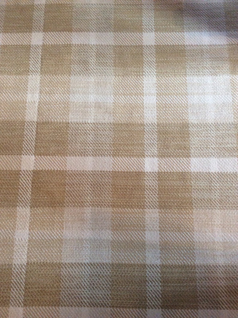 Hand Woven Neutral Wool Rug 9 X 12, Beige Plaid Grid Large Woven Wool