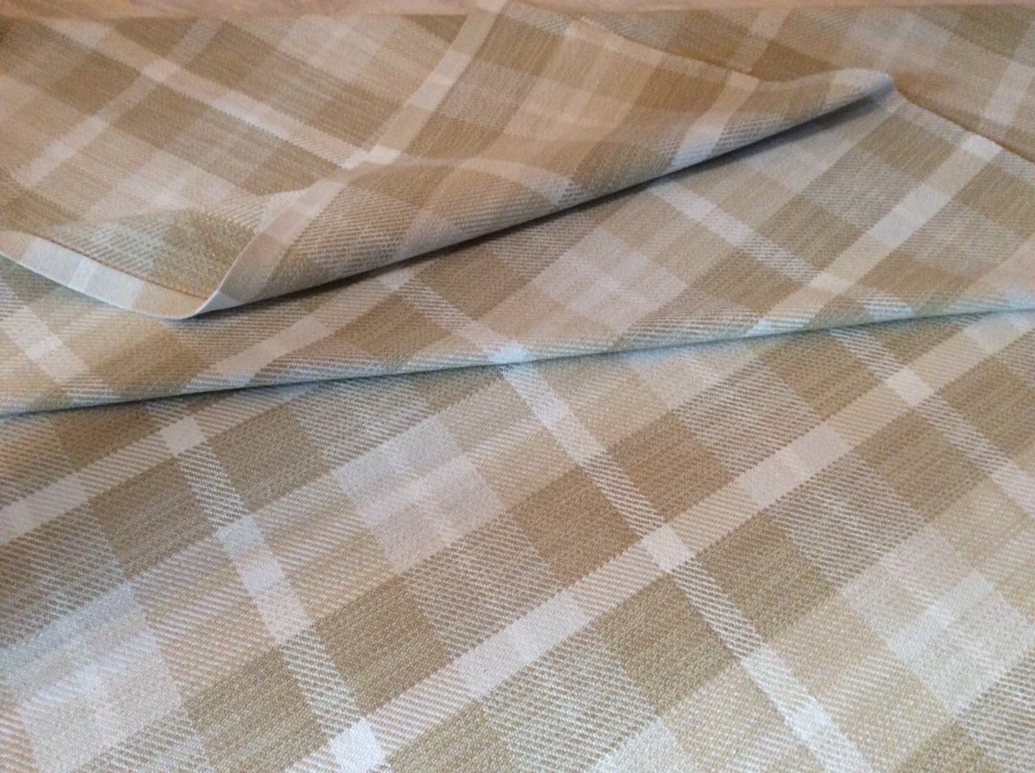 Hand Woven Neutral Wool Rug 9 X 12, Beige Plaid Grid Large Woven Wool Rug, 9 X 12 Handmade Beige