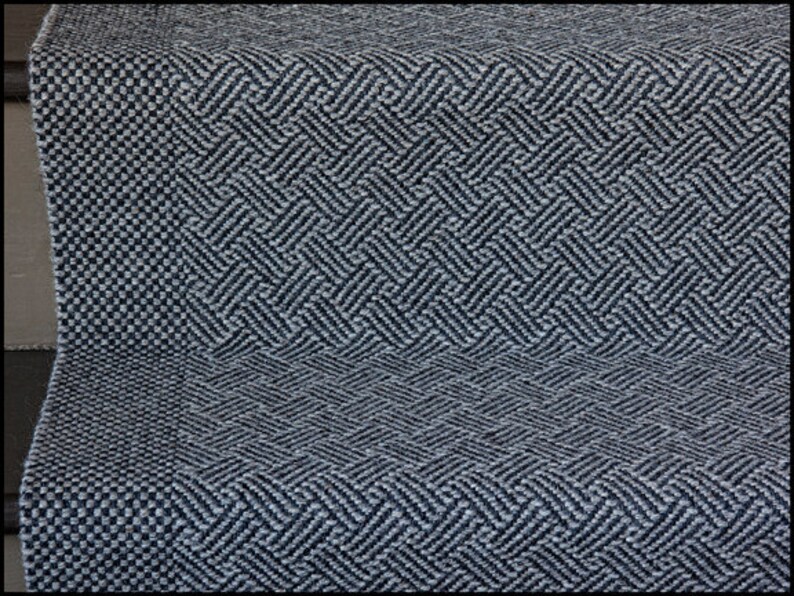 Long Hand Woven Wool Stair Runner Basket Weave Etsy