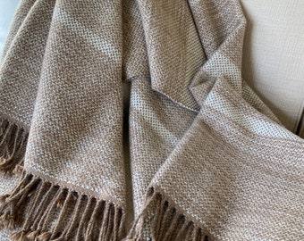 HandwovenThrow Premium Natural Alpaca Colors Neutrals