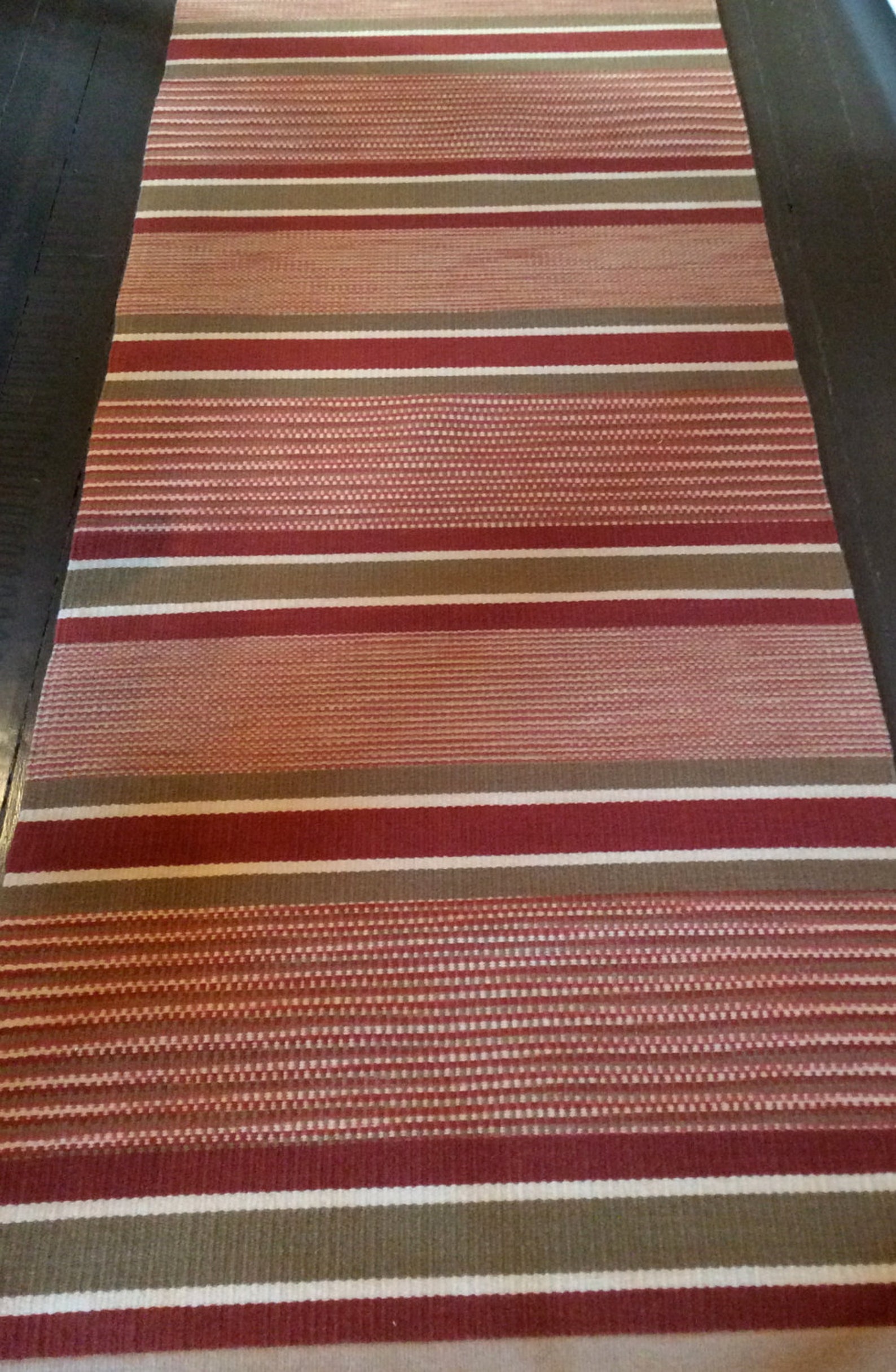 Long Runner Rug Handwoven Rug Hand Dyed Wool Hand Woven Etsy