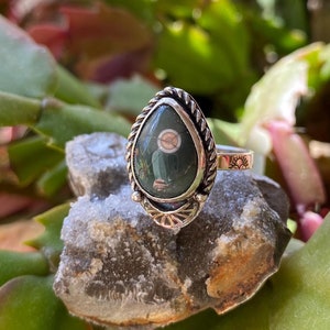 Sterling Silber Ocean Jaspis Ringgröße 8,25 -Ocean Jaspis Schmuck