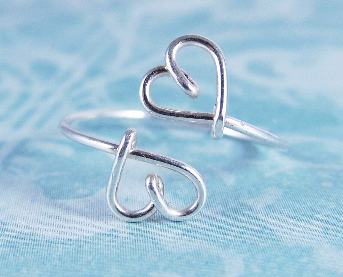 Embracing Double Agape Heart Ring in Rose Gold main image 1