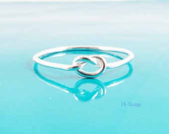 Love Knot Ring-Tie the Knot Ring-Best Friend Gift-Promise Ring-Best Friend Ring-Forget Me Not Ring-Sterling Silver-14K Gold Filled