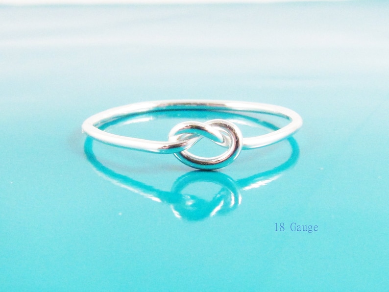 Love Knot Ringtie the Knot Ringbest Friend Giftpromise Etsy