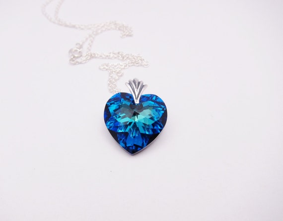 4 heart necklace with swarovski elements discount