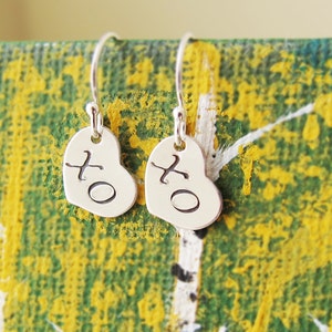 Hugs and Kisses Earrings-XO Earrings-Best Friend Earrings-Best Friend Gift-Love Earrings-Sterling Silver