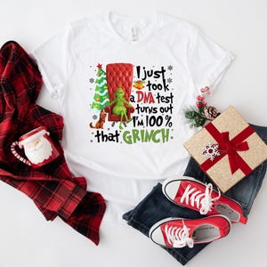 I&#39;m 100 % Grinch Shirt, I Took A Dna Test Tee, Grinch Quote Tee, Grinchmas Tee, Christmas Grinch Tee, Grinch Kids T-Shirt, Funny Grinch Tee
