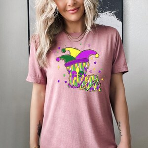 Louisiana Shirt, New Orleans Tee, Mardi Gras Shirt, Jester Hat Tee, Crawfish Beads Tee, Fleur De Lis Tee, Kings Cake Tee, Fat Tuesday Shirt