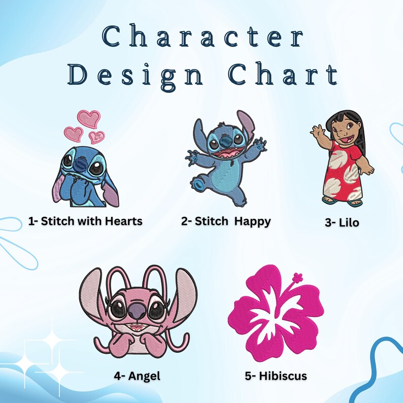 Embroidered Hibiscus Stitch Angel Shirt, Comfort Colors T-Shirt, Pocket Design Tee, Cute Summer Character Outfit, Gift For Disney Birthday afbeelding 4