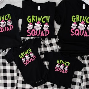 Grinch Squad Shirt, Grinchmas T-Shirt, Grinch Kids Tee, Christmas Grinch Tee, Woman Grinch Tee, Grinch Vneck Tee, Grinch Tank Top, Xmas Wear