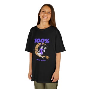 Kids Halloween Witch Tee, Toddler Scary Costume Shirt, Children's Spooky Witchy T-shirt, Classic Halloween Witch Shirt, Trick or Treat Kids