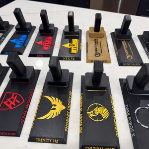 Custom Pistol Display Stand – Personalized with Your Logo, Name & Custom Colors