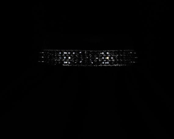 Obsidian Opulence: Handmade Black Rhinestone Cat Collar – Luxury Sparkly Breakaway Collar for Cats & Kittens