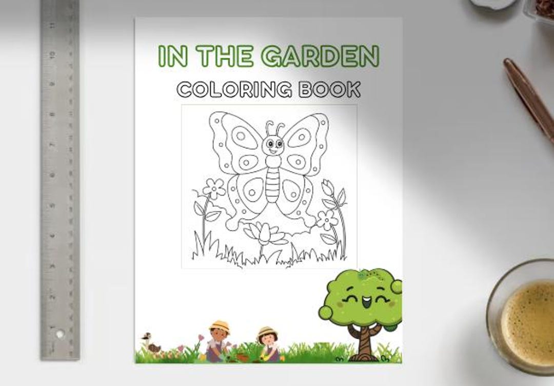 In the Garden Coloring Book K-4 - Etsy