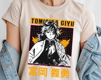 Tomioka Giyu Anime Shirt – Kimetsu No Yaiba Manga Graphic Tee