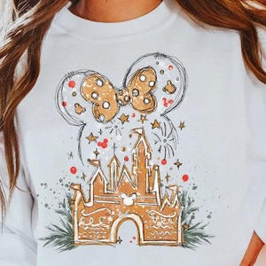 Disney Gingerbread Castle Shirt,Disney Christmas Family Shirts,Disney Christmas Shirt,Minnie Mickey Christmas Shirt,Disney Gingerbread Shirt