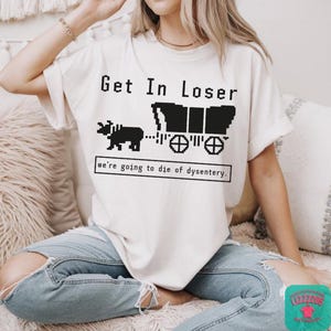 Oregon Trail Shirt: Funny 90s Gamer Meme Tee image 3